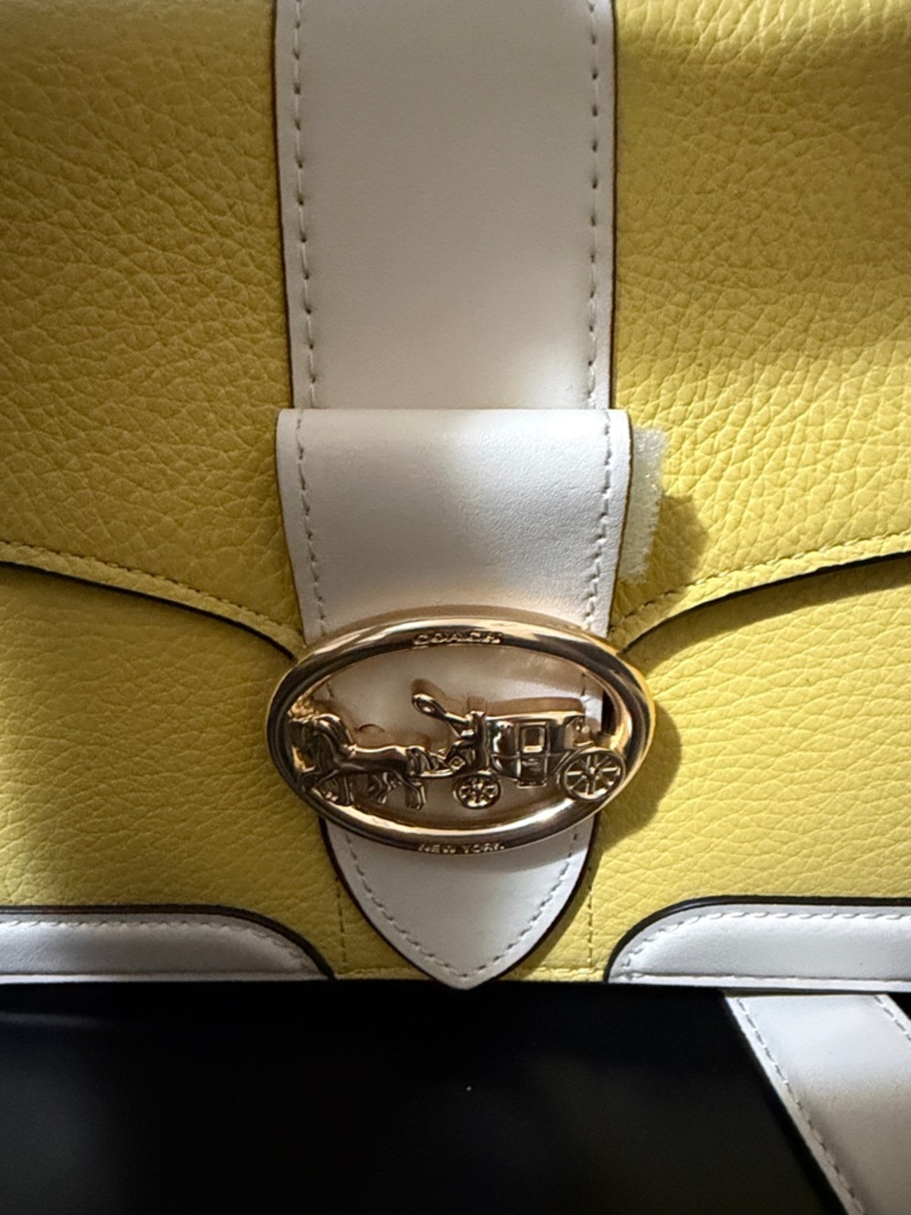 Coach Georgie Shoulder Bag in Retro yellow/chalk. (NEW) never worn- no tags :) - Picture 2 of 9